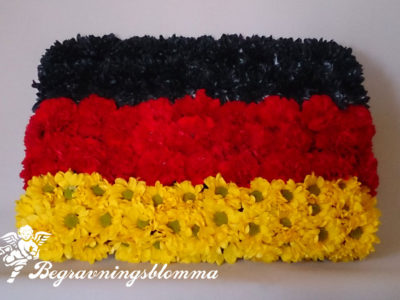 tysk flagga av blommor