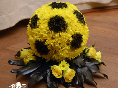 fotboll av blommor