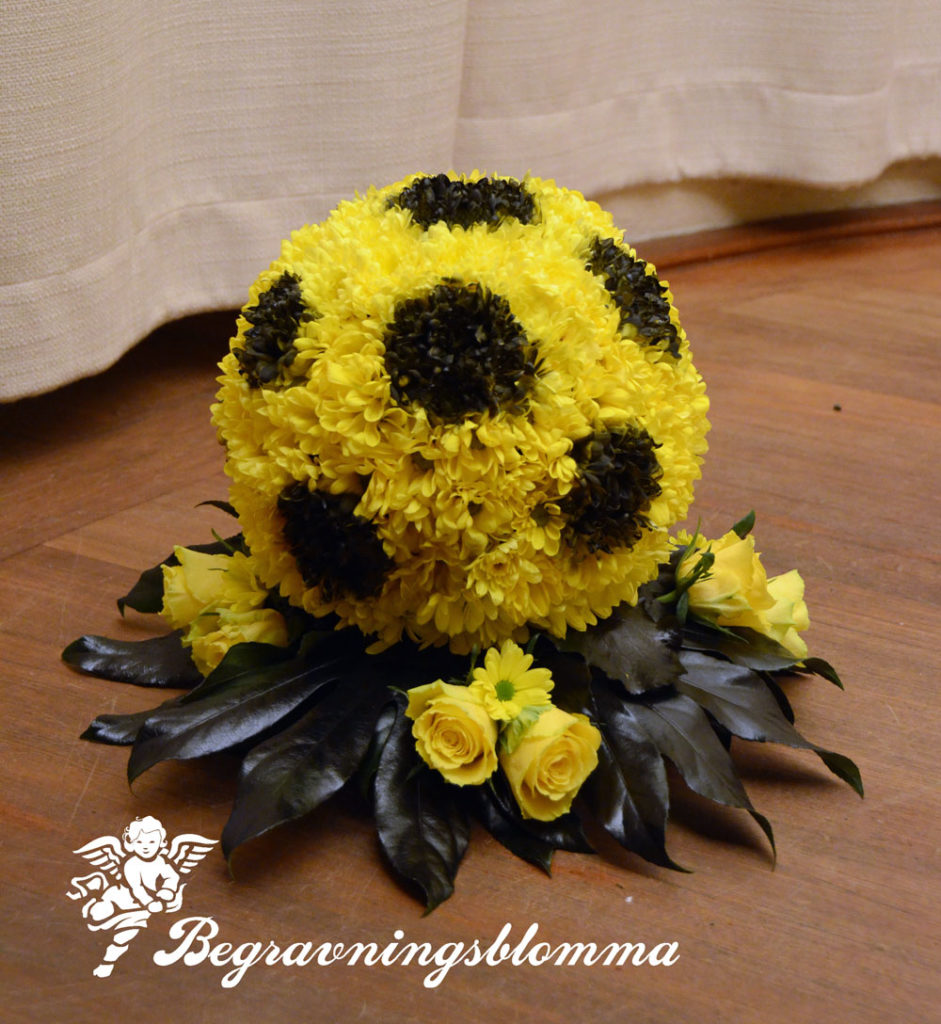 fotboll av blommor